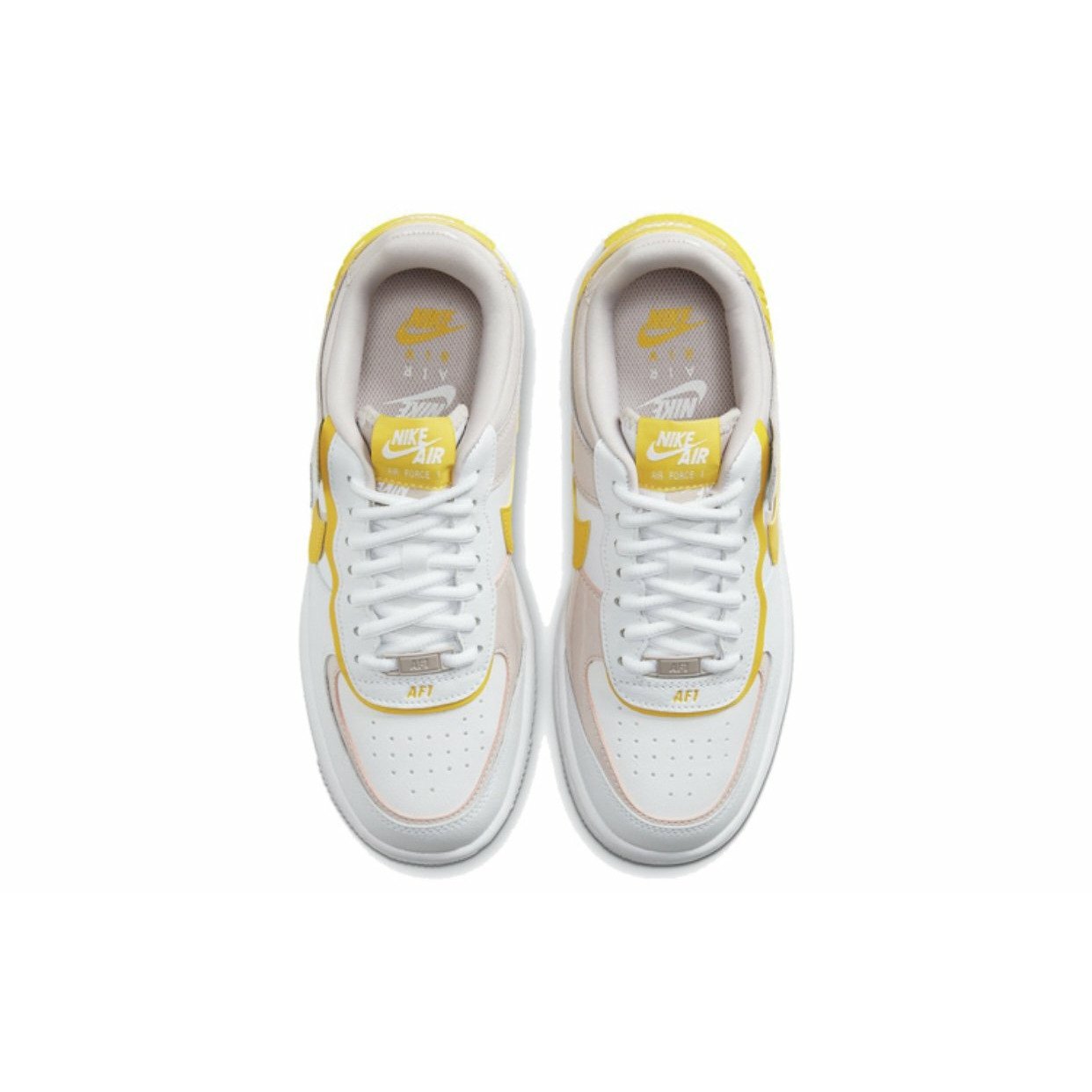 Nike Air Force 1 Shadow 'White Barely Rose Speed Yellow'