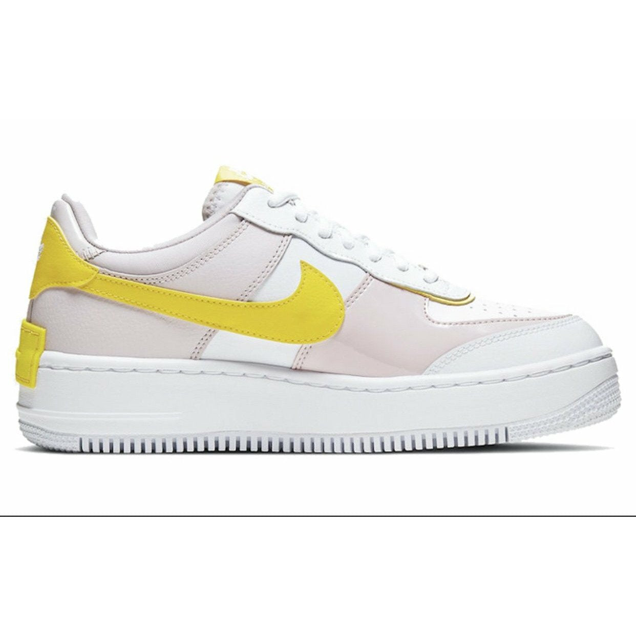Nike Air Force 1 Shadow 'White Barely Rose Speed Yellow'