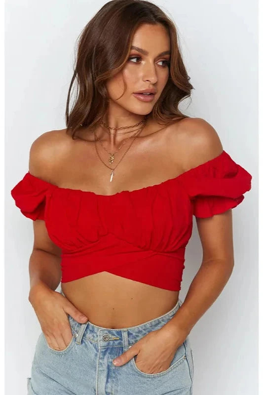 Astra Bohemian Lantern Crop Top