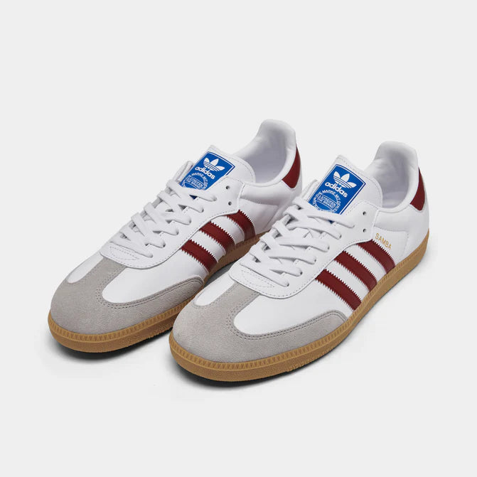 adidas originals Samba OG 'White Burgundy Gum'