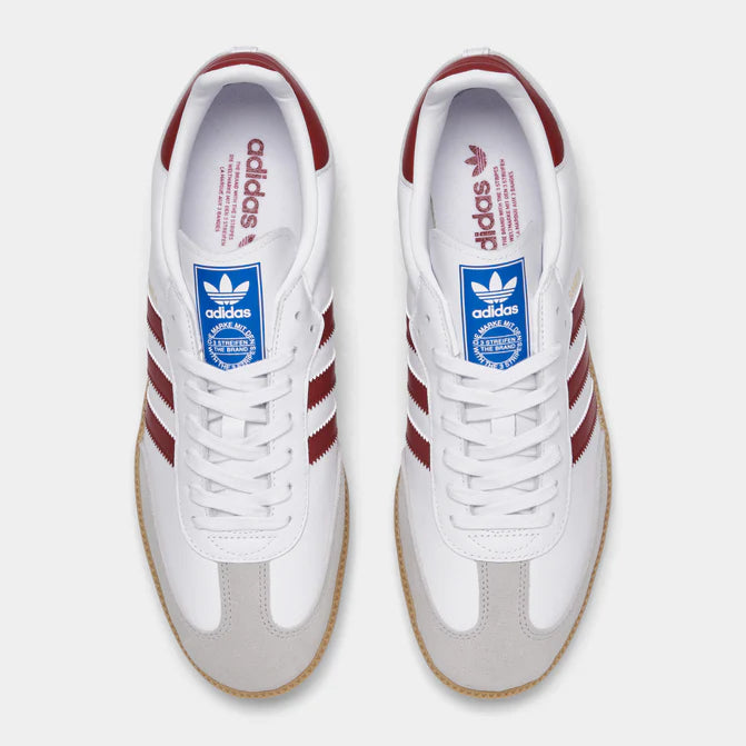 adidas originals Samba OG 'White Burgundy Gum'