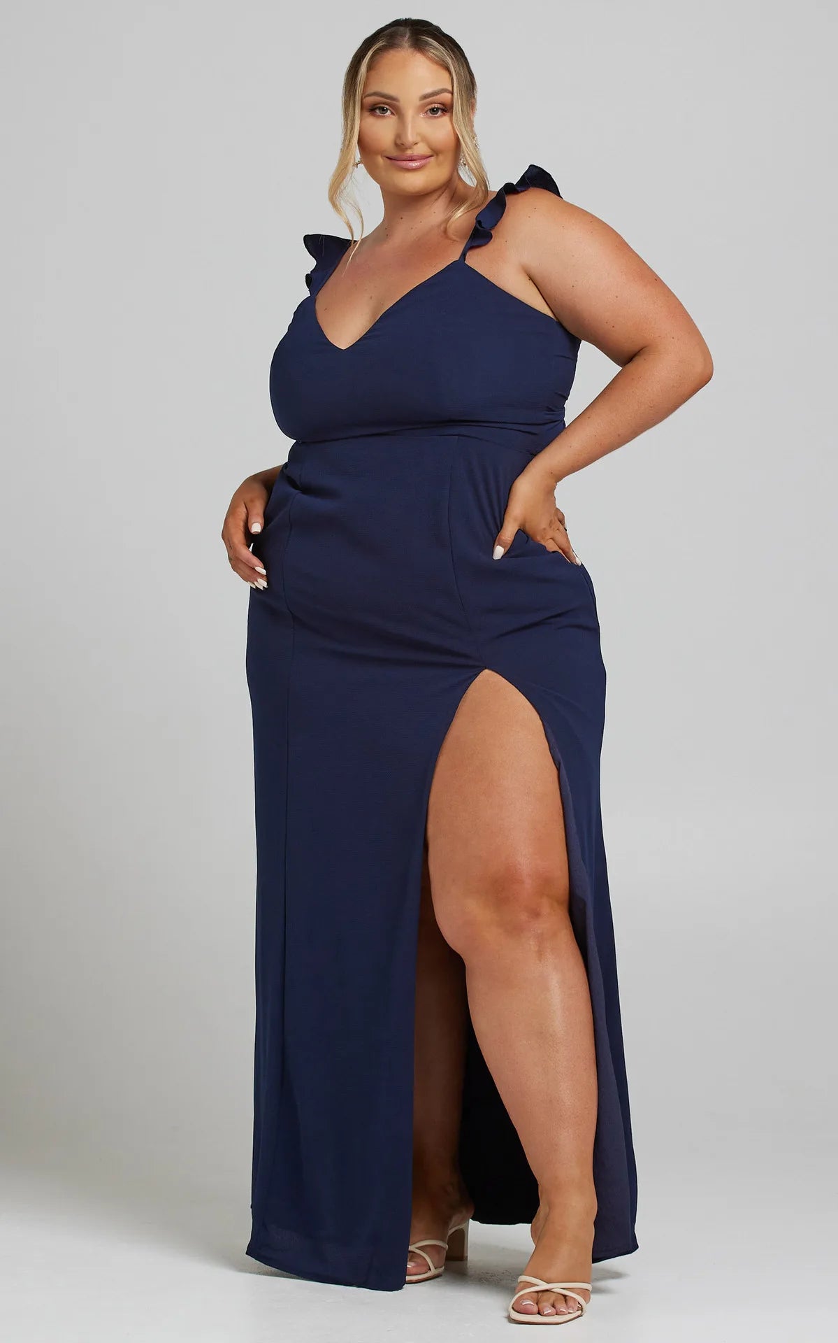 Ella Sleeveless High Slit Long Dress