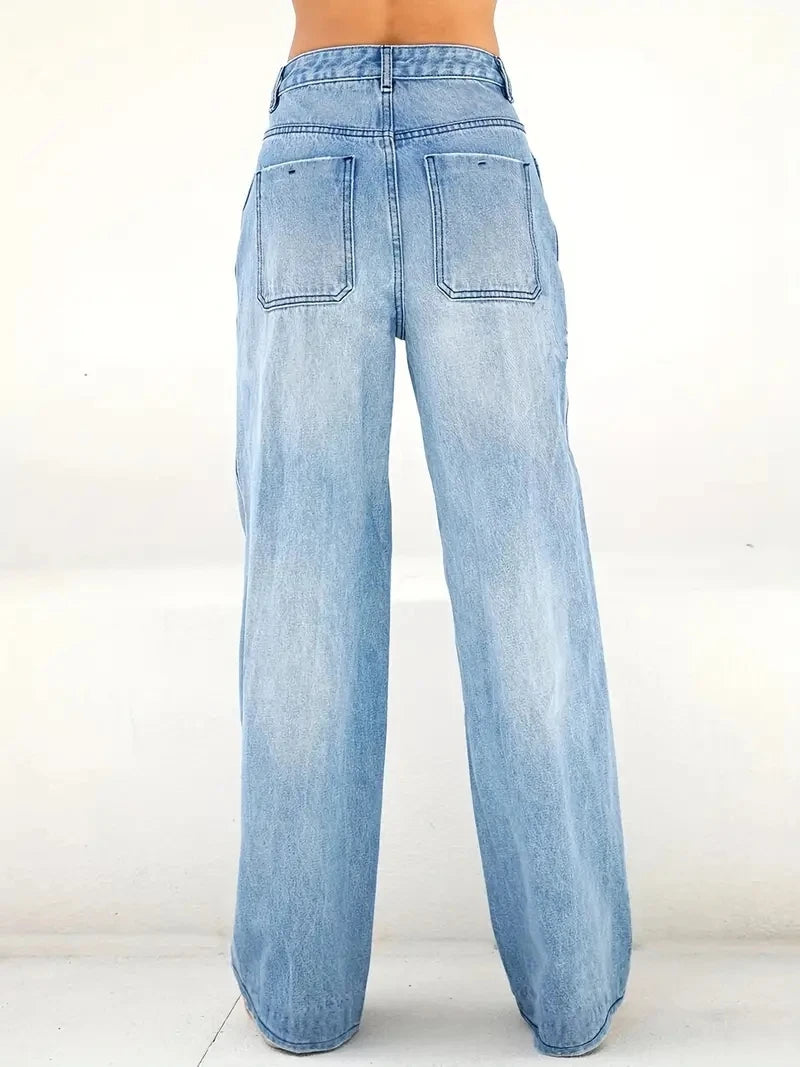 Sloa light blue Straight-leg Denim
