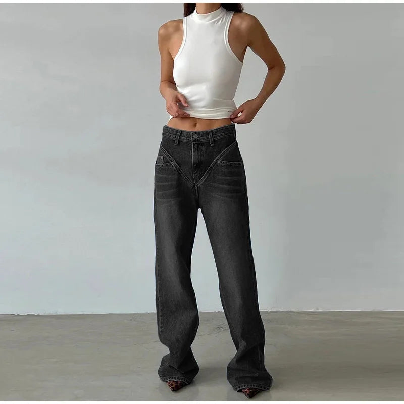 BC Vintage Y2k Harajuku Denim Pant Trousers Aesthetic