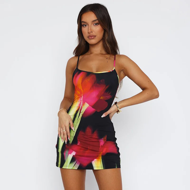 Dali BC Floral Backless Dress