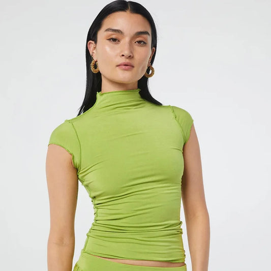Alyssa Frilly Fitted Tee