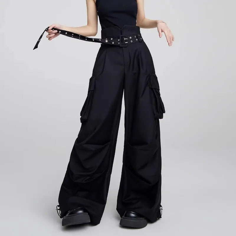 Y2K Vintage Cargo Pants High Wide Leg