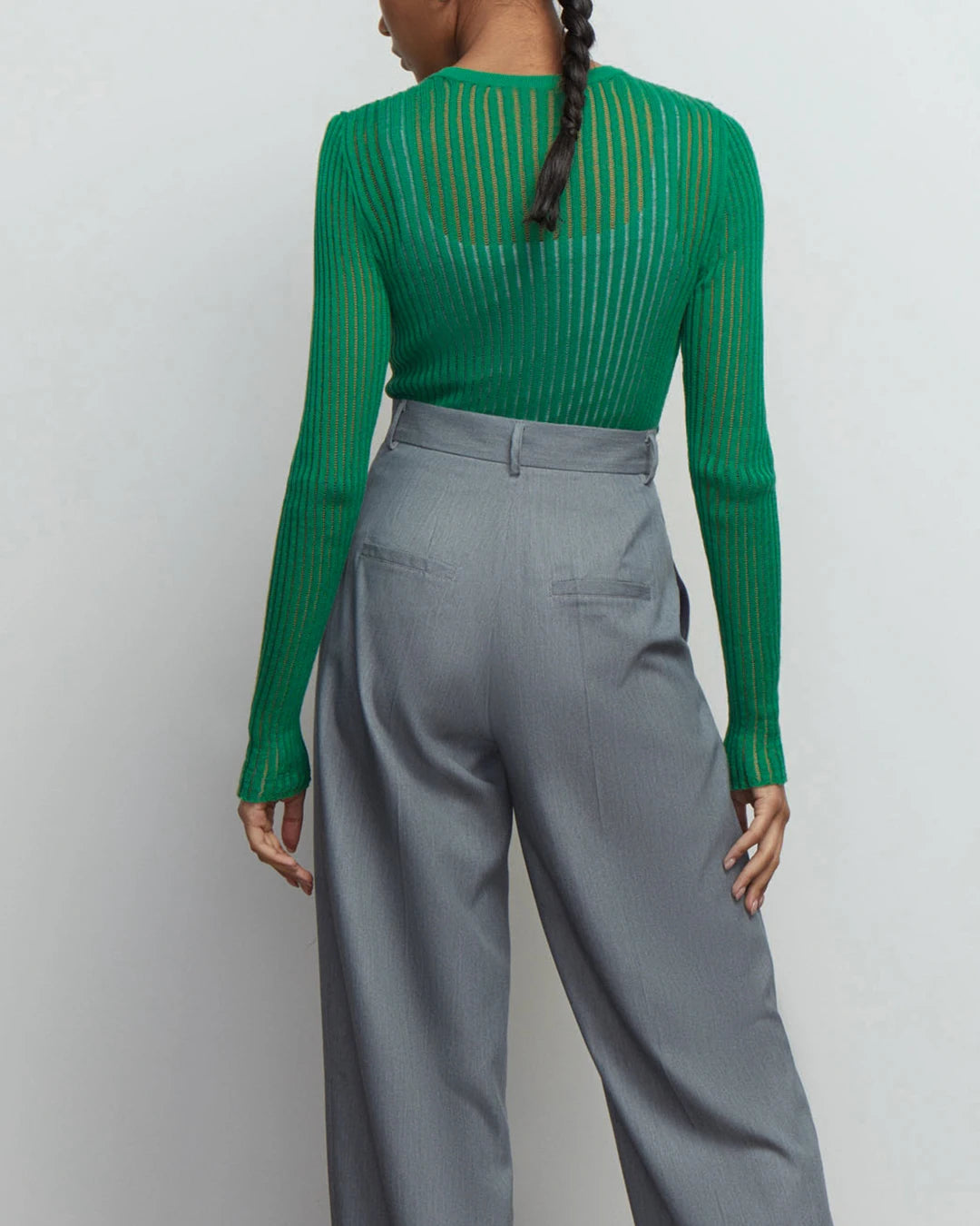 LA KZ See-Through Top Long Sleeves
