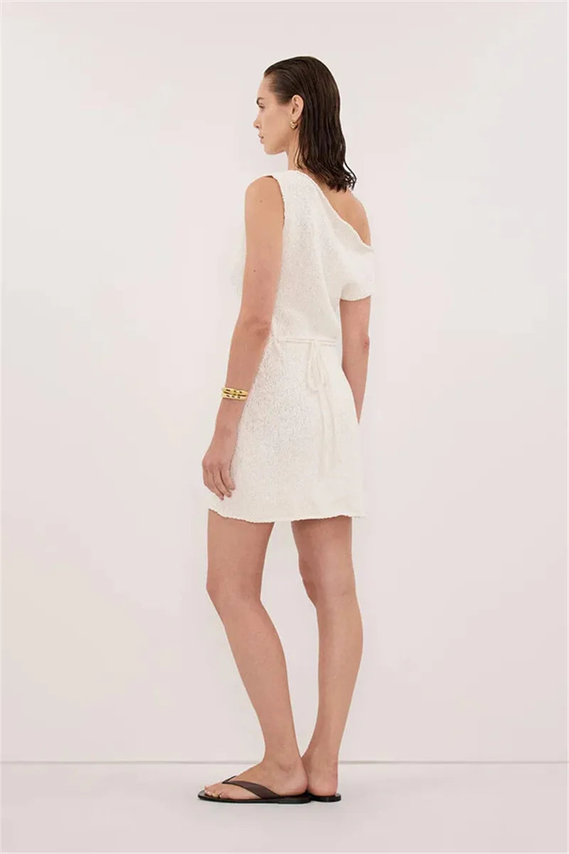 Nova Off Shoulder Mini Knitted Dress