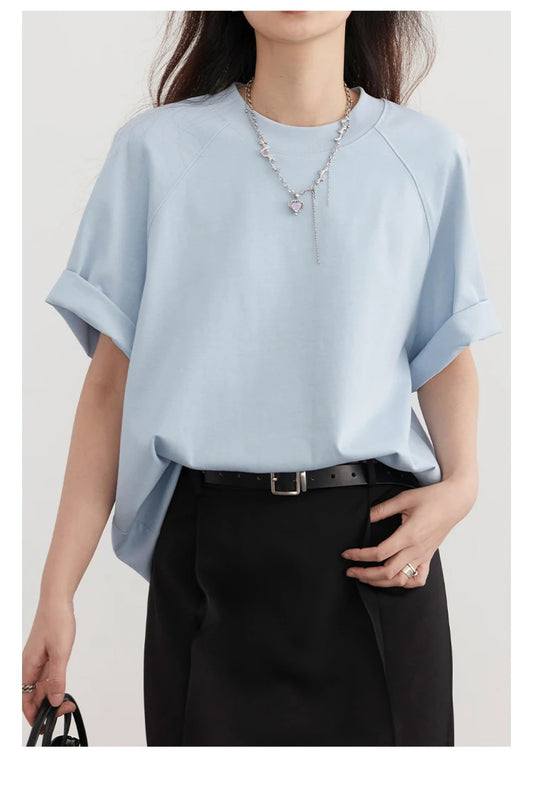 Chou Short Sleeve Round Neck T-Shirt