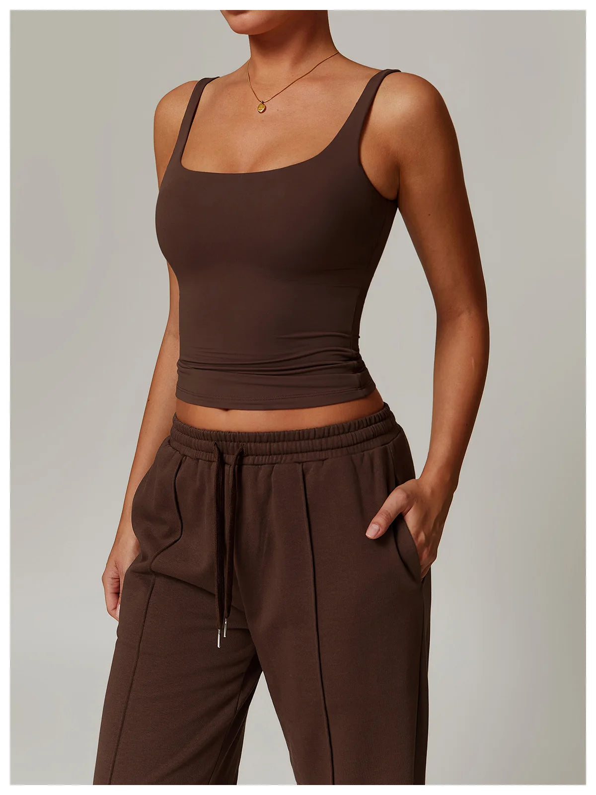 BC  Elastic Built In Bra Tank Top