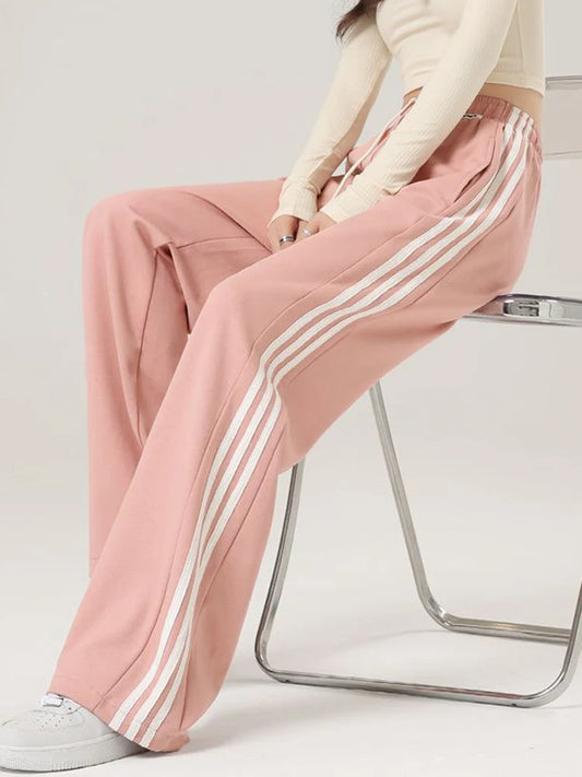 Nora High Waist Lace Up Streetwear Wide Leg Pants
