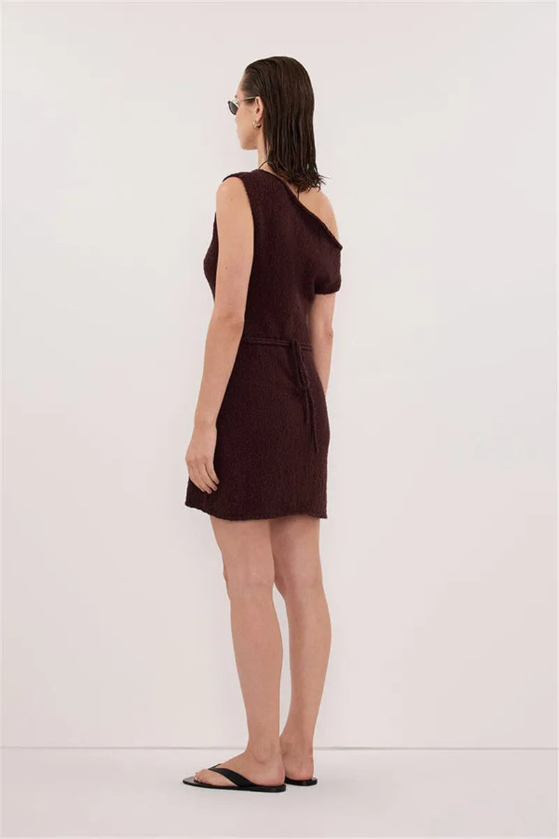 Nova Off Shoulder Mini Knitted Dress
