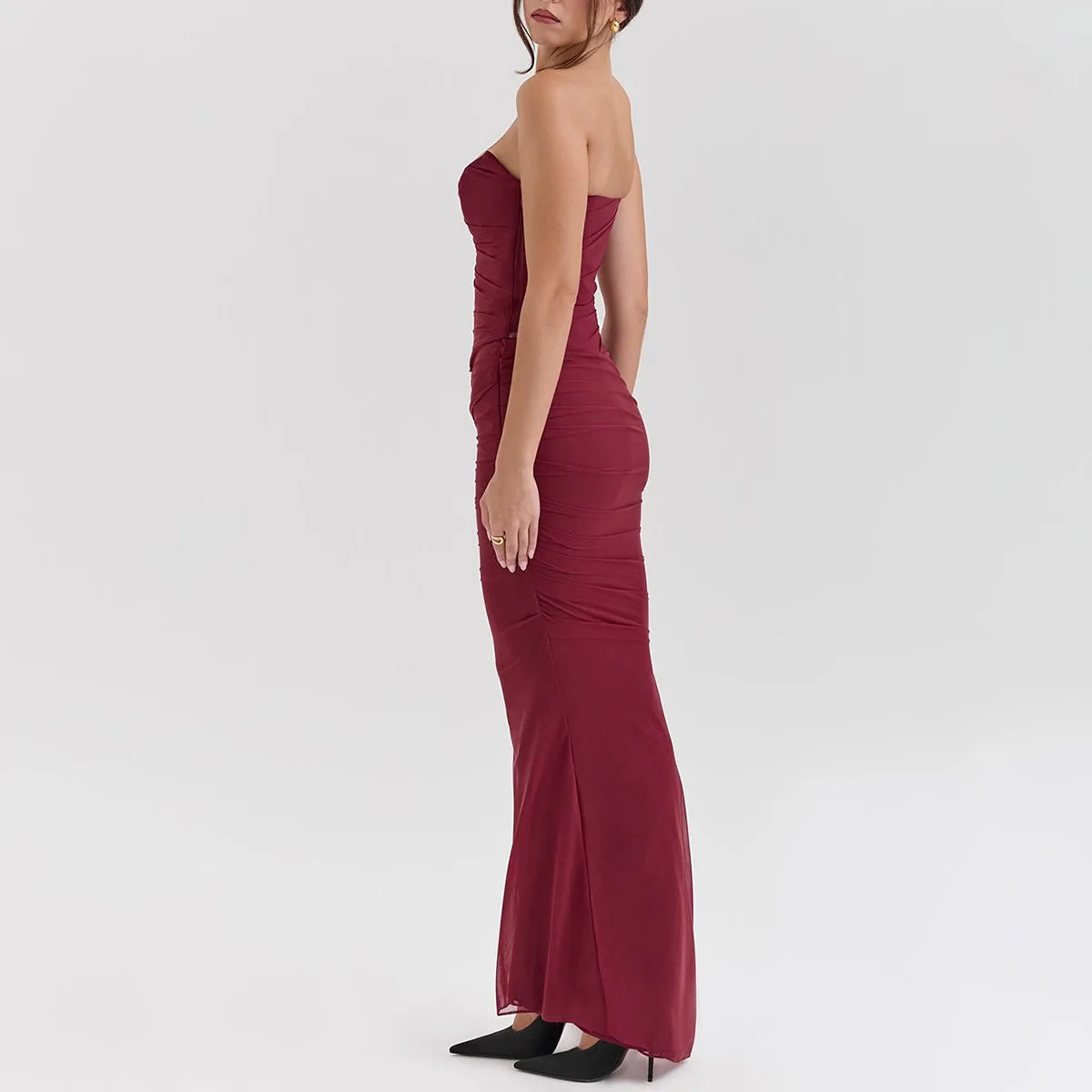 Suninheart Elegant 2 Pieces Dress Set with Scarf