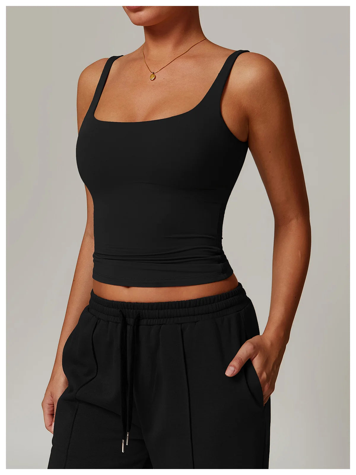 BC  Elastic Built In Bra Tank Top