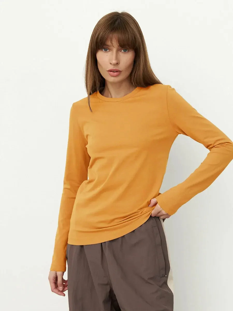 BC CottonLong Sleeve Loose Tops Shirts Oversized T Shirt