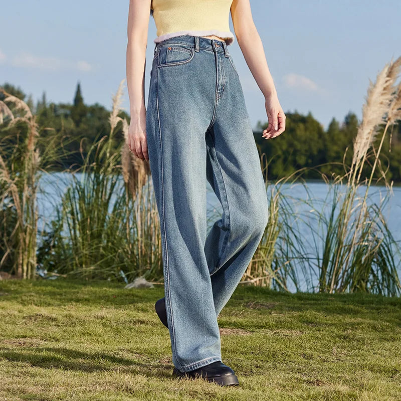 Retro LB Warm Fleece Wide Leg Pants