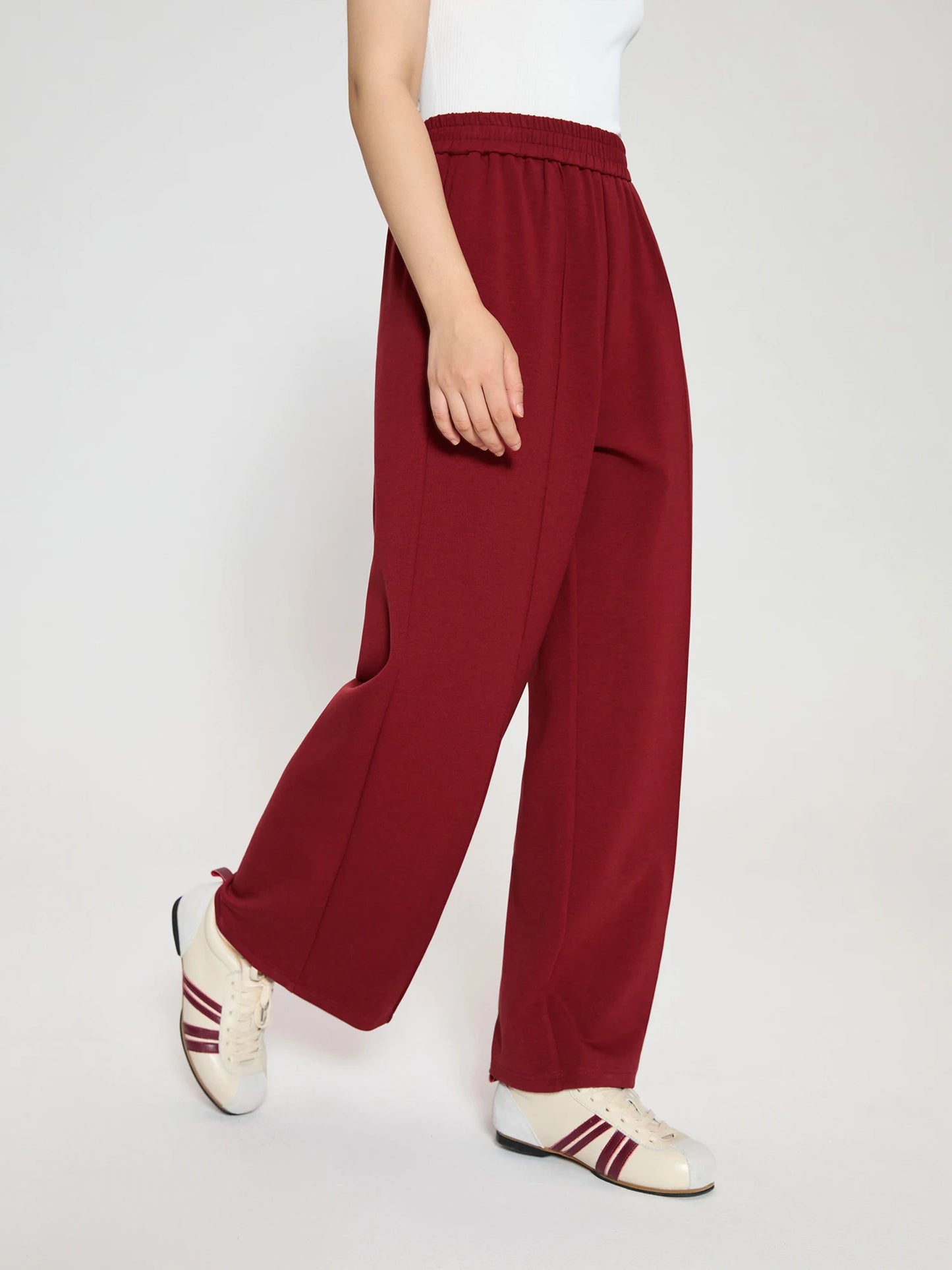 BC Long Trousers Elastic Waist Straight Pants