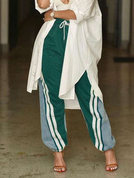 Stripe Fashionista Low Waist Trouser