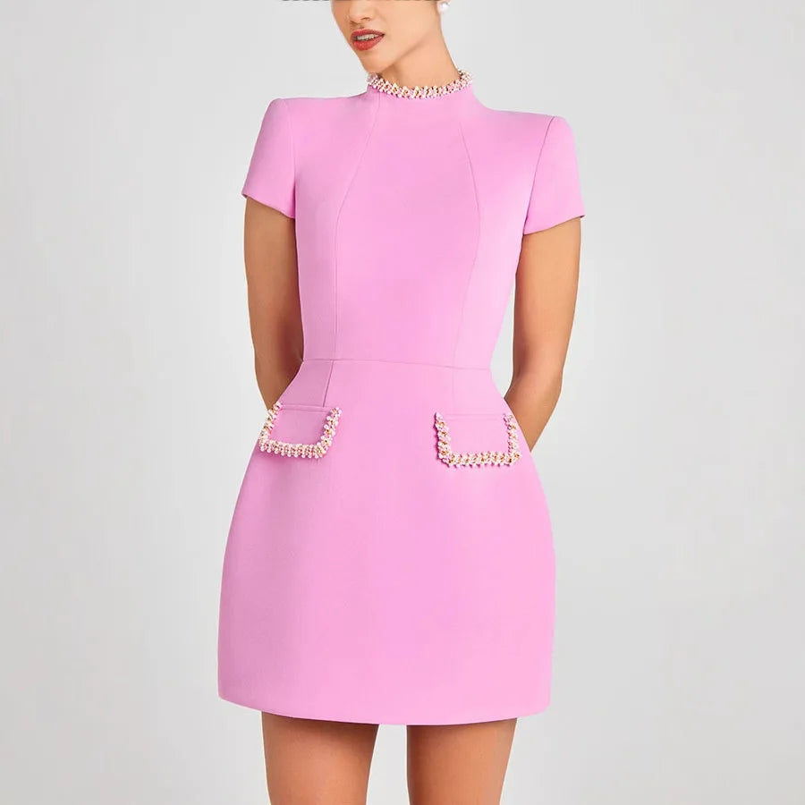 Nova Elegant Short Sleeve Dress