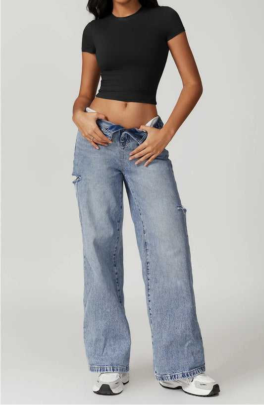 Gee Cropped Short Sleeve Top
