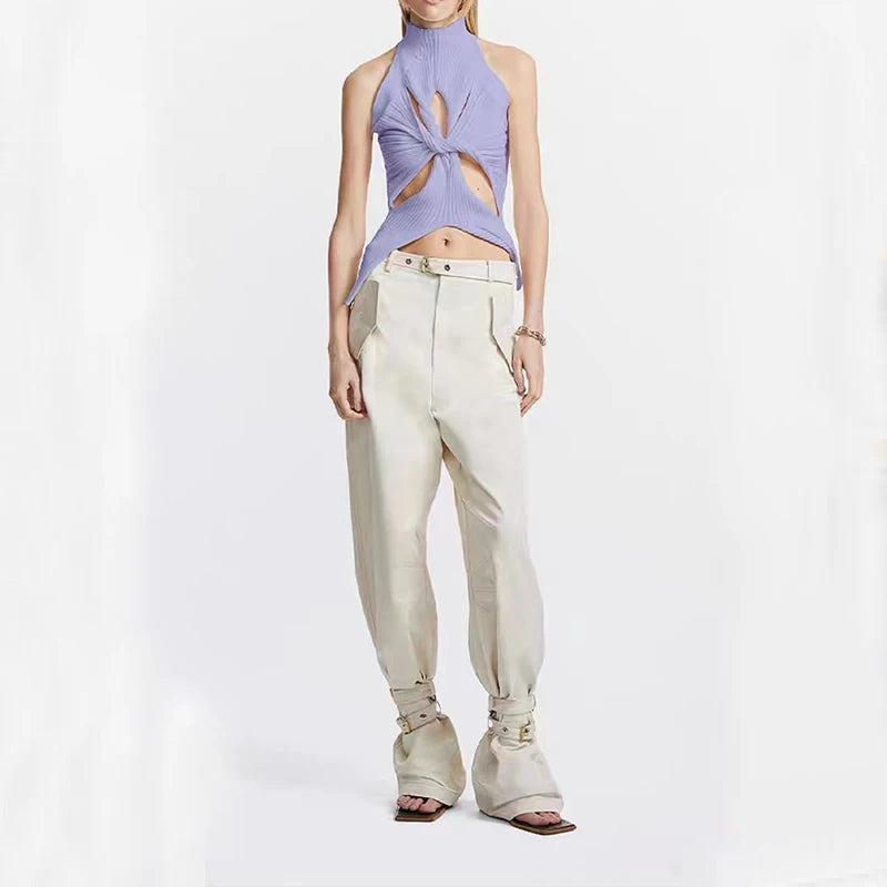 Kim Turtleneck Knitted Hollow Out