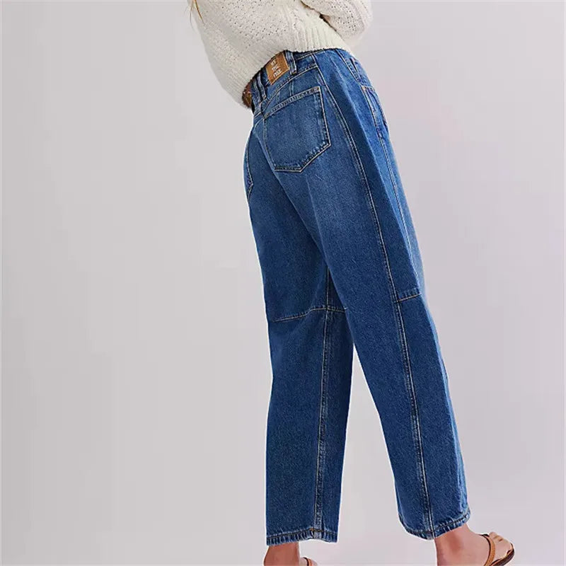 GB Casual Baggy Wide Leg Y2k Boyfriend Denim