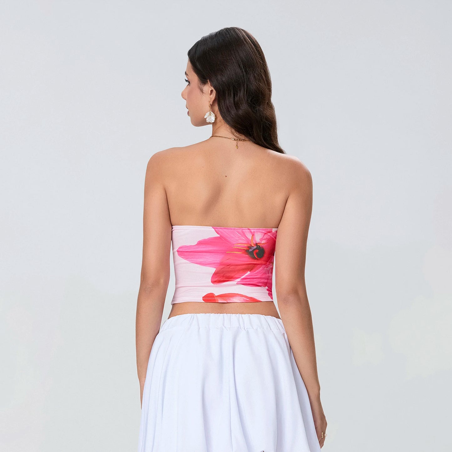 Molly Flower Print Tube Tops