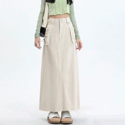 Lae Cargo Vintage Long Skirt With Pockets