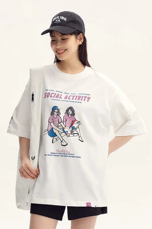 Kandy SY Short-Sleeve Printed Vintage T-Shirt