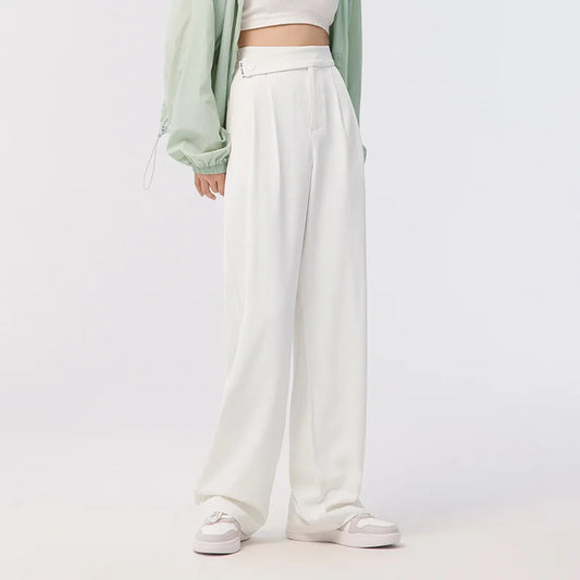 Suit Pants High Waist Wide Leg