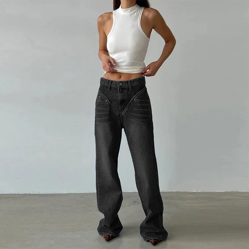 BC Vintage Y2k Harajuku Denim Pant Trousers Aesthetic
