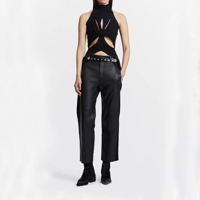 Kim Turtleneck Knitted Hollow Out