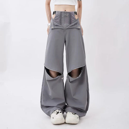 Belle Trouser Pants Original Retro Multi Zip Pocket