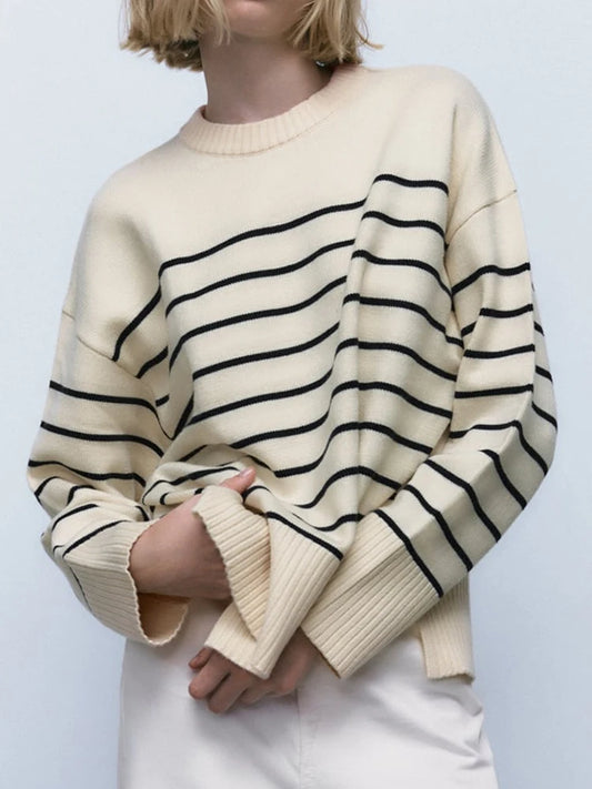 BC Pullover Long Sleeve Knitted Top Loose Knitted
