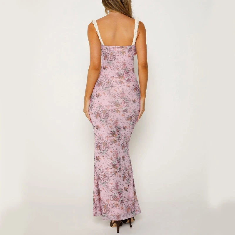 Lee Floral Print Long Dress