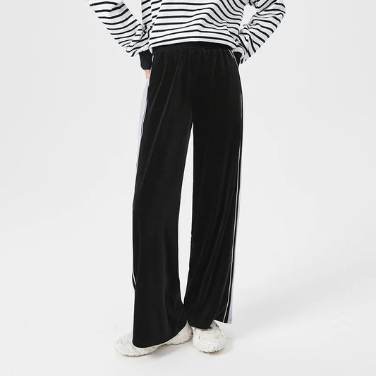 BC Casual Velvet Wide-Leg Pants