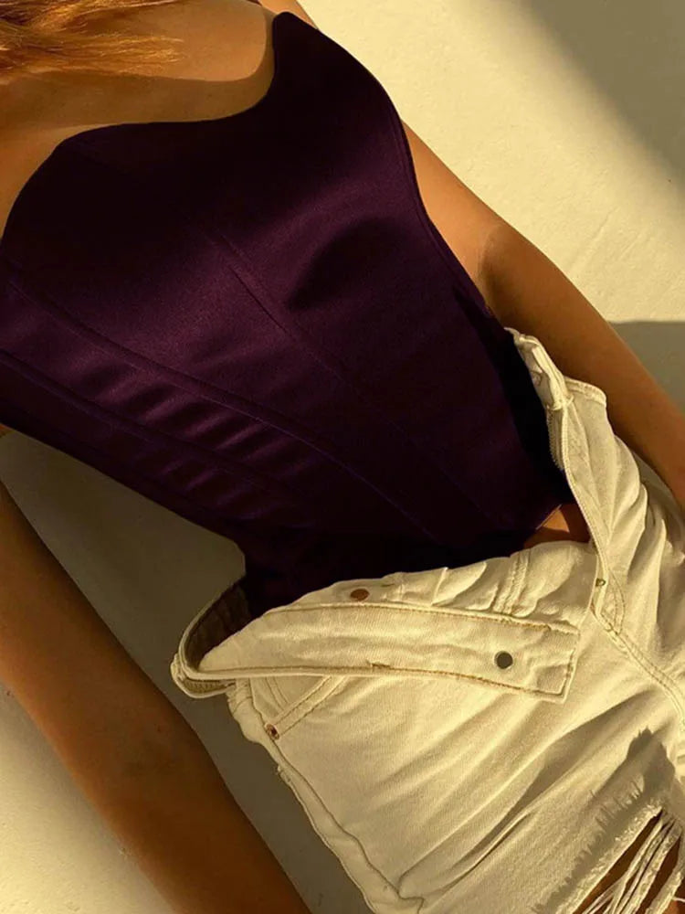 Lyla Corset Cropped Top