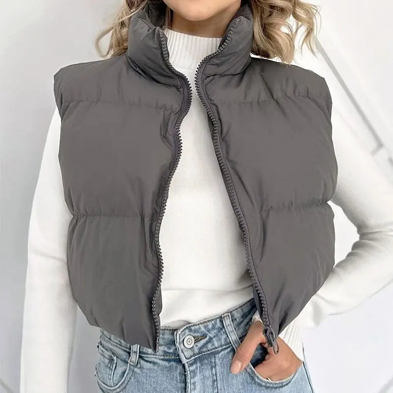 BC Sleeveless Jacket Turtleneck Versatile