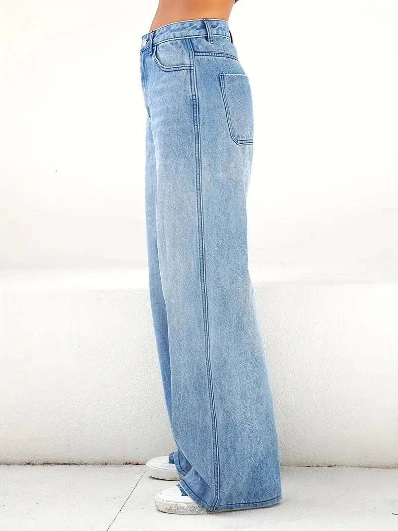 Sloa light blue Straight-leg Denim