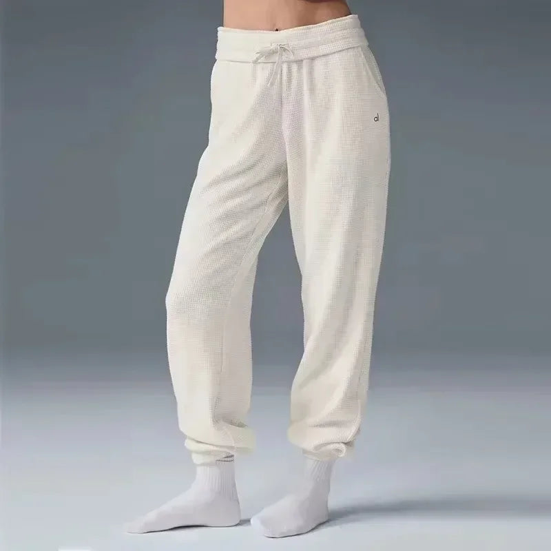 Terra Soft Waffle collar yoga Sweatshirt set  shorts and pants