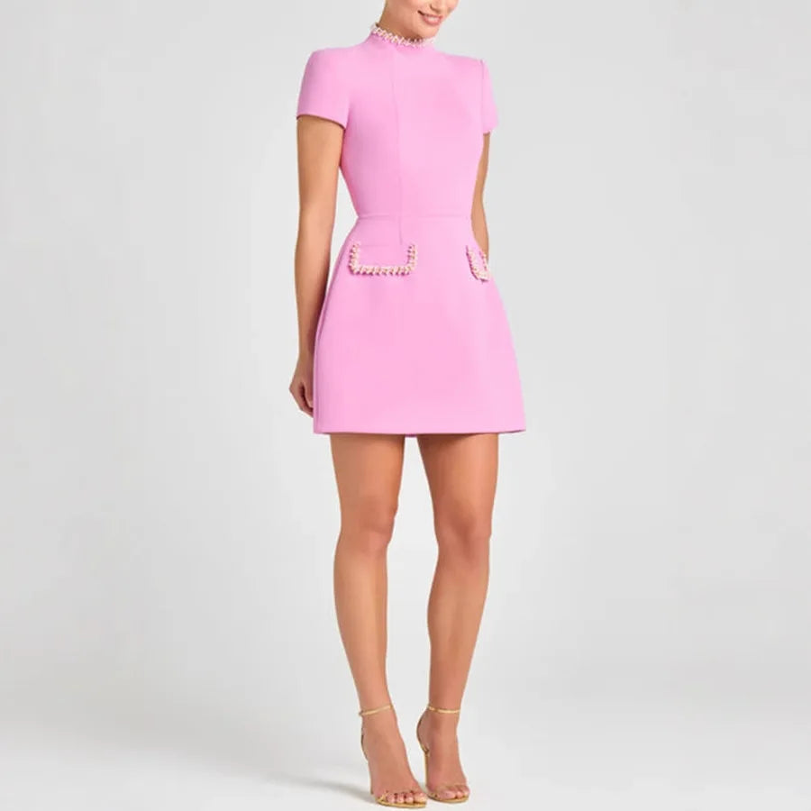 Nova Elegant Short Sleeve Dress