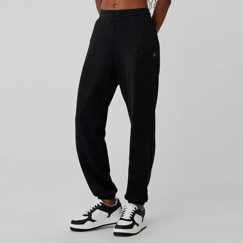 Terra Soft Waffle collar yoga Sweatshirt set  shorts and pants