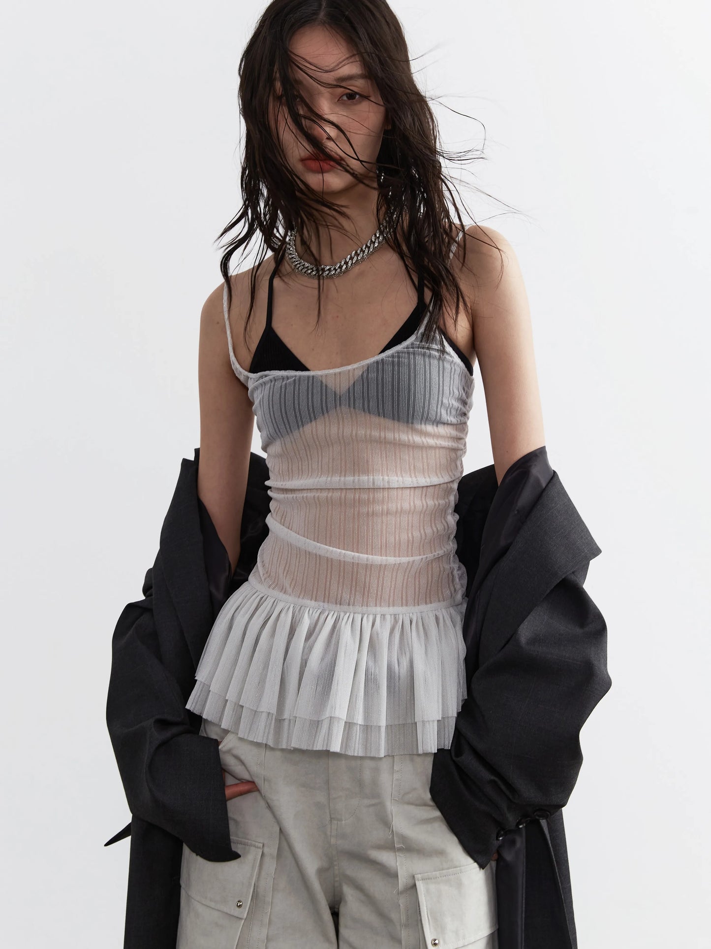 Kcat Y2k See Through Tank Top