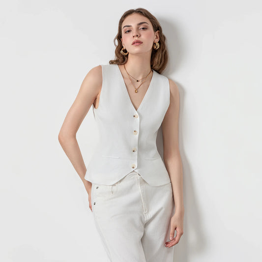 BC Sleeveless Waistcoats V Neck Button Down Vest