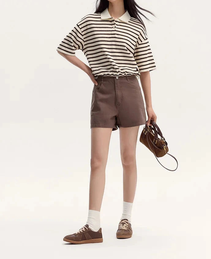 BC Polo Short-Length Loose-Fit Vintage Top
