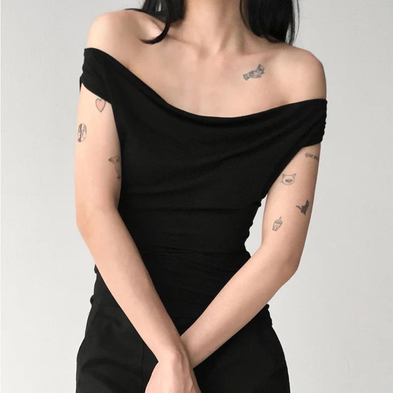 Sha Short Sleeve Top Off Shoulder