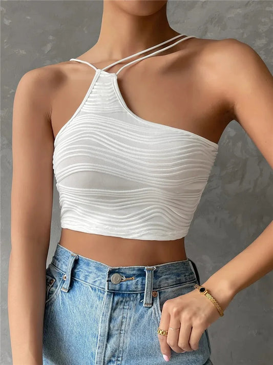 Astasia Asymmetric Neck Top