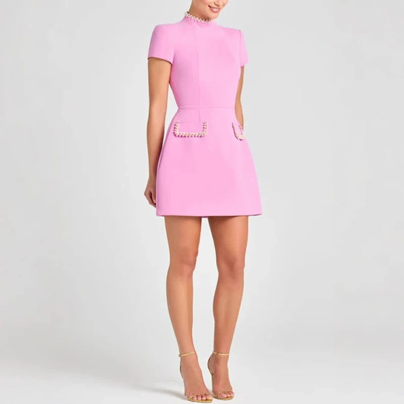 Nova Elegant Short Sleeve Dress
