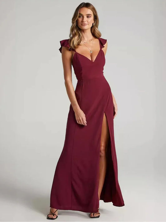 Ella Sleeveless High Slit Long Dress